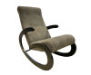 Кресло-Качалка Неаполь Модель 1, ппу (, 1080*600*1845, Ткань производства  венге/ткань Verona Antrazite Grey//, в пакетах)