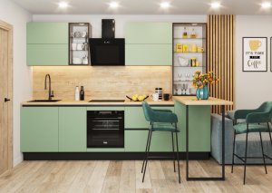 Кухонный Комплект Эвкалипт, прямой, размер 3050*