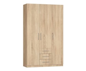 Шкаф Ника 3 ящ, платяной с полками, створки: 3, 2219*505*1200