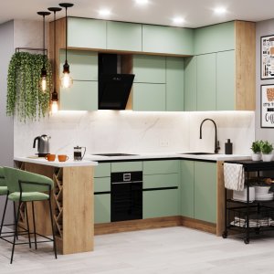 Кухонный Комплект Эдем, угловой, размер 2610*1364