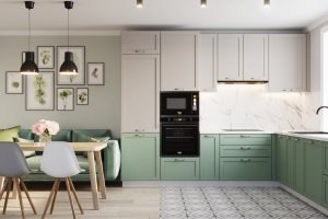 Кухонный Комплект Нюанс, угловой, размер 2960*3700