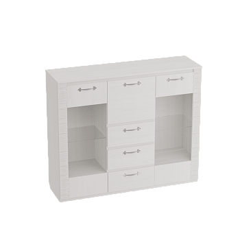 Комод комби Элана с баром и стеклом 1180*405*1400